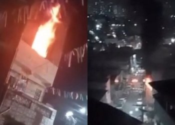 Prédio pega fogo na Federação nesta terça-feira (31)