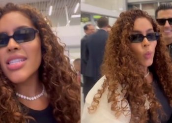 Sthe Matos e Kevi Jonny embarcam em voo inaugural Salvador – Paris