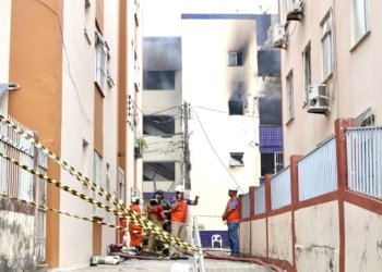 Defesa Civil de Salvador reavalia prédio atingido por explosão e incêndio no Stiep