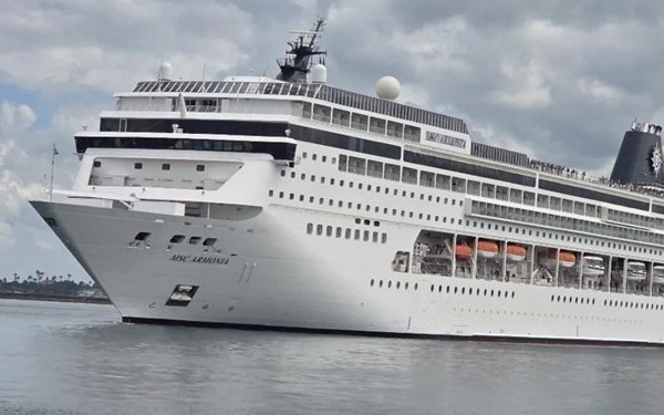 Temporada de cruzeiros traz mais 2,5 mil turistas a Salvador nesta quarta-feira