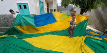 Salvador vai ganhar bandeirão da Copa que vai ser estendido em rua da Cidade Baixa; veja onde