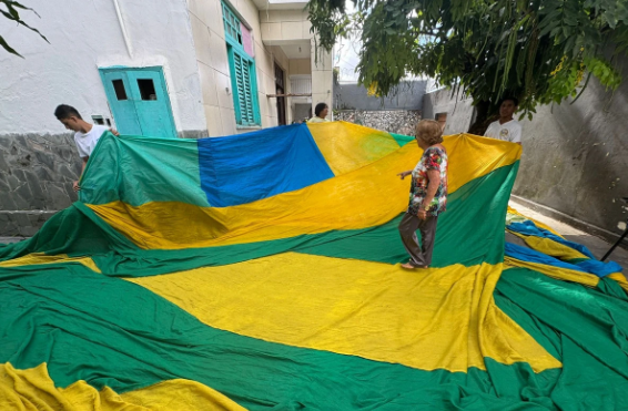 Salvador vai ganhar bandeirão da Copa que vai ser estendido em rua da Cidade Baixa; veja onde