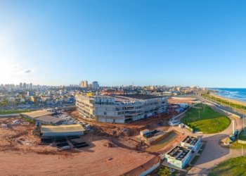 Arena Multiuso ganha forma e avança para a etapa final das obras