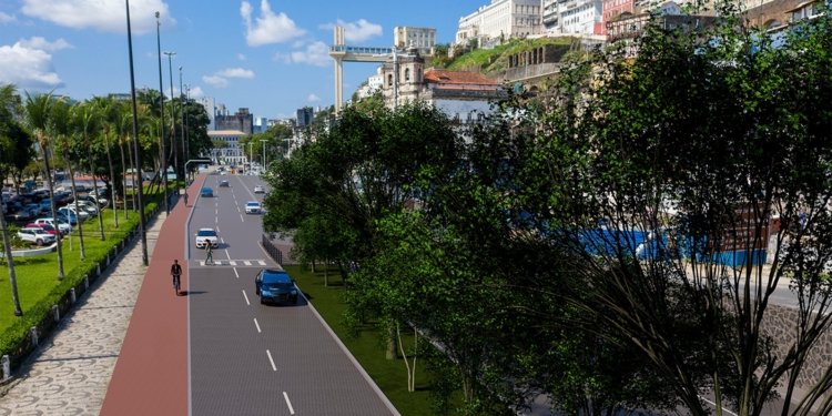 Prefeitura de Salvador inicia obras de requalificação do calçadão da Avenida Contorno
