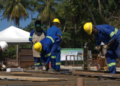 Obras da Ponte Salvador–Itaparica avançam em Vera Cruz com montagem da plataforma que dará suporte à construção sobre o mar