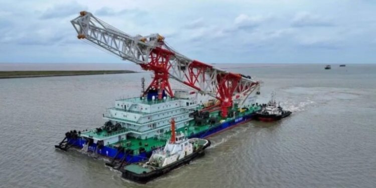 Navio gigante parte da China para obras da Ponte Salvador-Itaparica