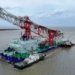 Navio gigante parte da China para obras da Ponte Salvador-Itaparica